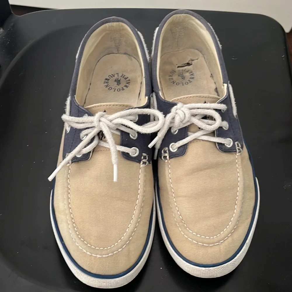 Polo Ralph Lauren Franz mens Boat shoes canvas 8D